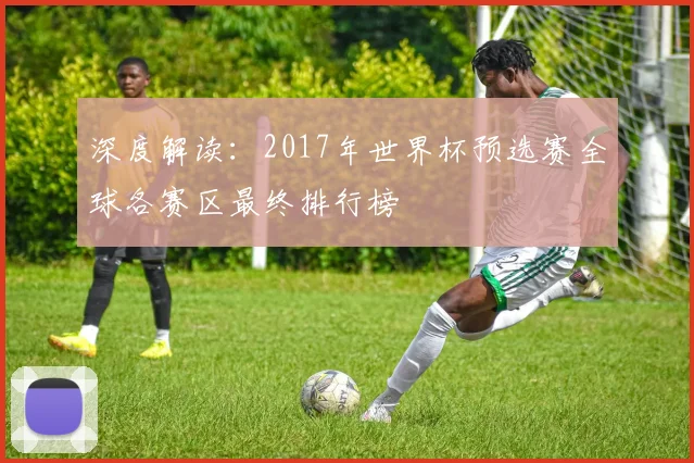 深度解读:2017年世界杯预选赛全球各赛区最终排行榜